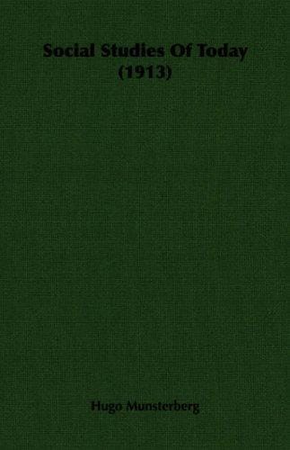 Social Studies Of Today (1913)