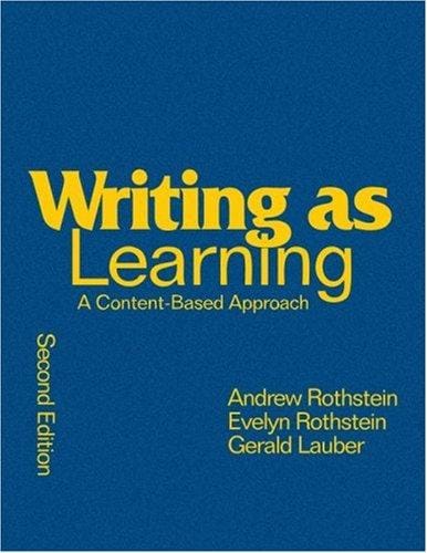 Writing as learning