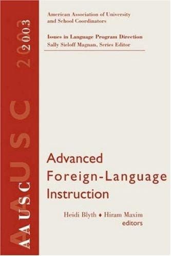 Advanced foreign language learning