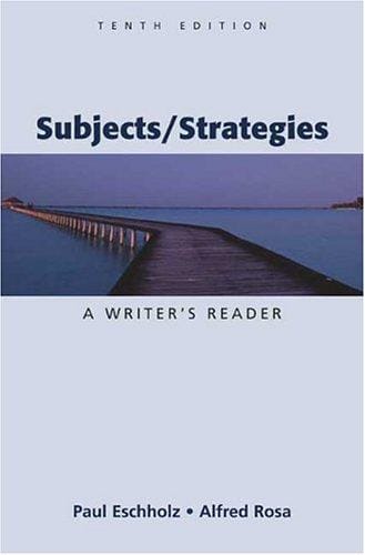 Subjects/strategies