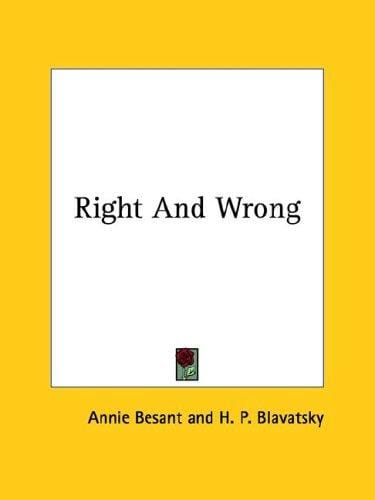 Right And Wrong