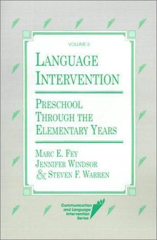 Language intervention