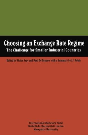Choosing an exchange rate regime