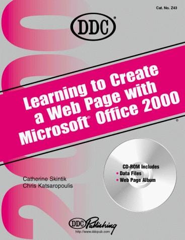 Learning to create a web page with Office 2000