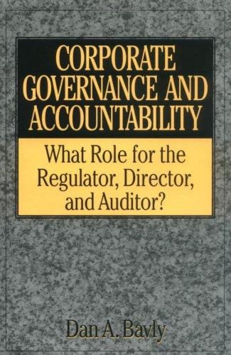 Corporate governance and accountability