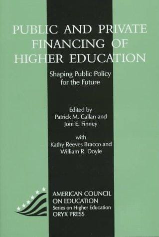 Public and private financing of higher education