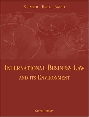 International business law and its environment