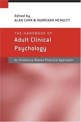 The Handbook of adult clinical psychology