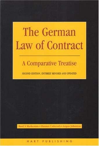 The German law of contract