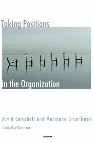 TAKING POSITIONS IN THE ORGANIZATION