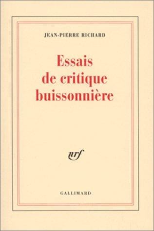 Essais de critique buissonnière