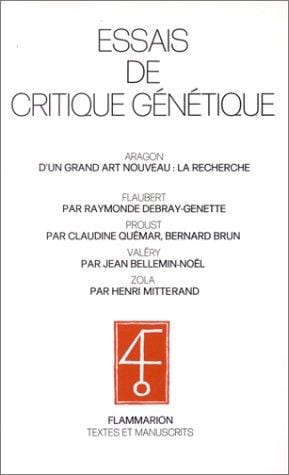 Essais de critique génétique