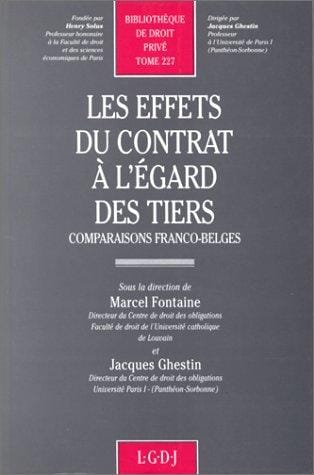 Les Effets du contrat à l'égard des tiers