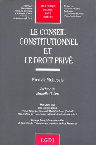 Le Conseil constitutionnel et le droit privé