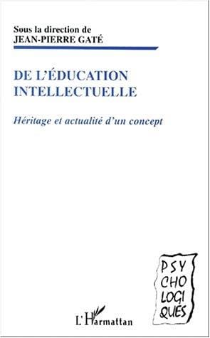 De l'éducation intellectuelle