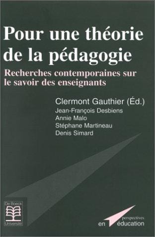 Pour une théorie de la pédagogie