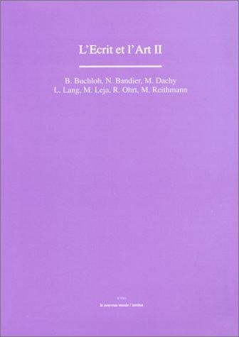 L'écrit et l'art II