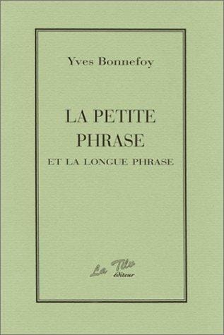 La petite phrase et la longue phrase