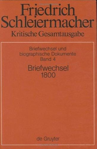 Briefwechsel 1800 (Briefe 850-1004)