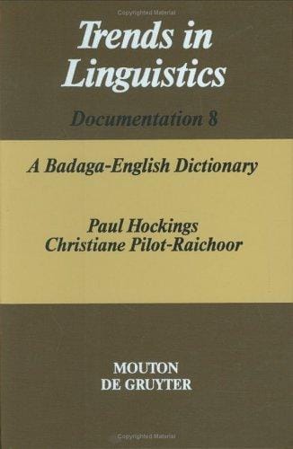 A Badaga-Englishdictionary