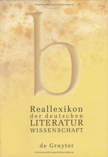 Reallexikon der deutschen Literaturwissenschaft