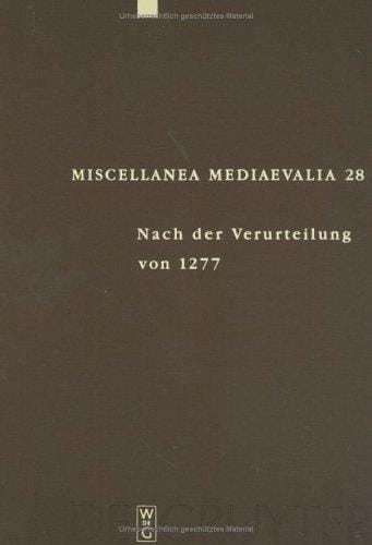 Nach Der Verurteilung Von 1277