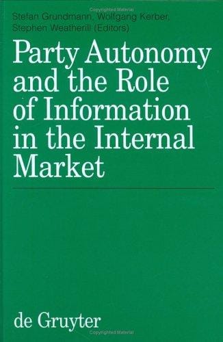Party autonomy and the role of information in the internal market