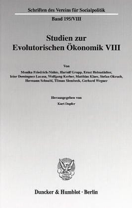 Studien zur evolutorischen Ökonomik