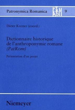 Dictionnaire historique de l'anthroponymie romane