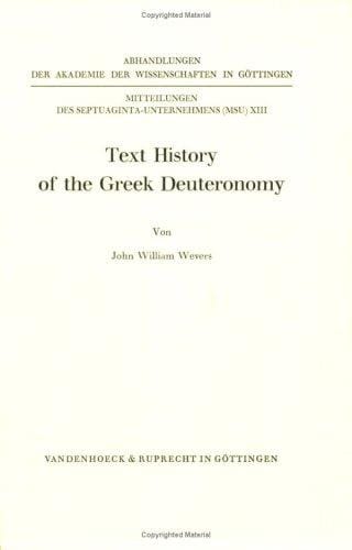 Text history of the Greek Deuteronomy