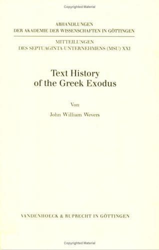 Text history of the Greek Exodus