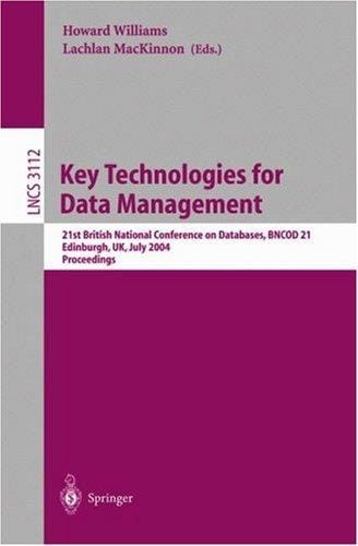 Key technologies for data management