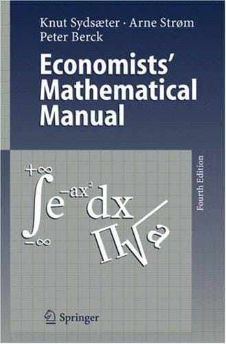 Economists' mathematical manual