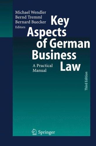 Key aspects of German business law