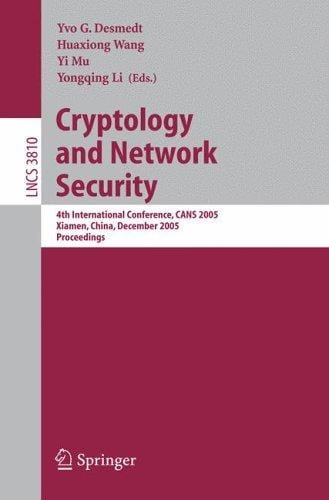 Cryptology and network security
