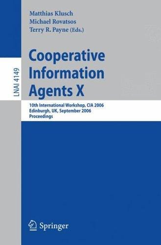 Cooperative information agents X