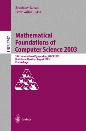 Mathematical foundations of computer science ...