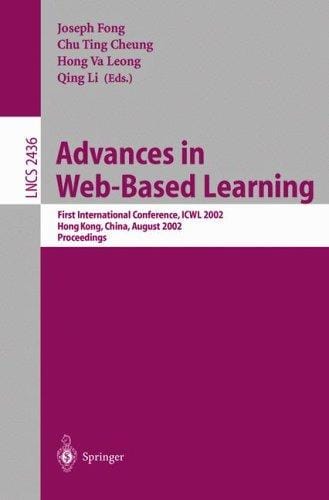 Advances in Web-based learning