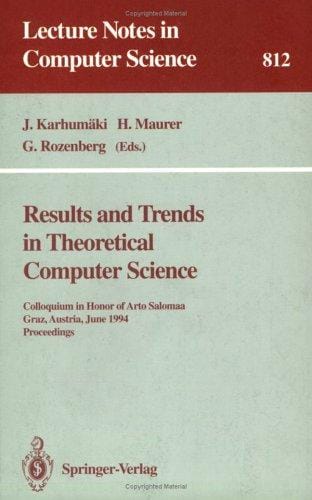 Results and trends in theoretical computer science