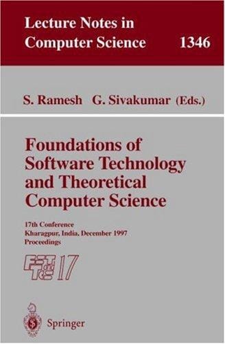 Foundations of software technology and theoretical computer science