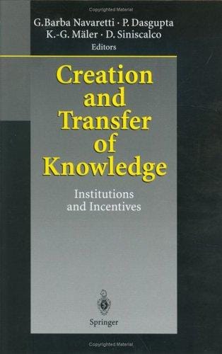 Creation and transfer of knowledge