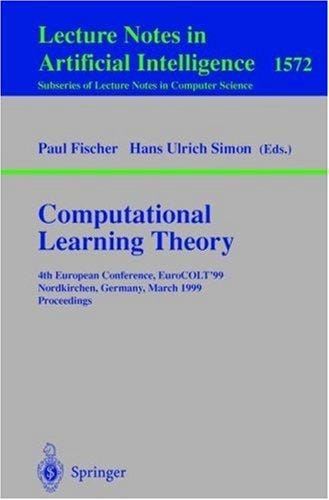 Computational learning theory