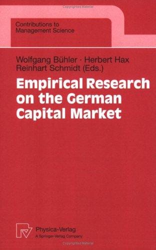 Empirical research on the German capital market