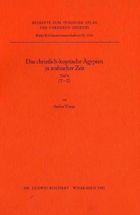 Das christlich-koptische A gypten in arabischer Zeit