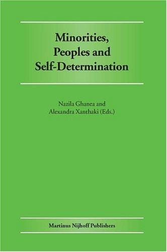 Minorities, peoples, and self-determination