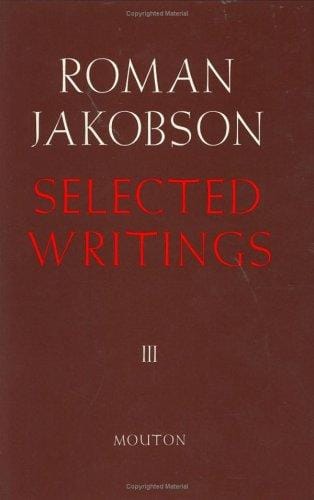 Selected Writings (Selected writings / Roman Jakobson)