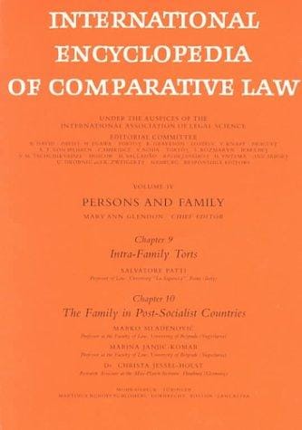 International Encyclopedia of Comparative Law:Installment 33 (International Encyclopedia of Comparative Law)