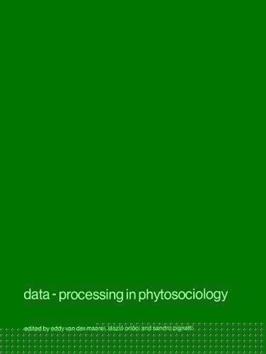 Data-processing in phytosociology
