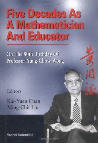 Five decades as a mathematician and educator