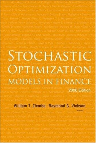 Stochastic optimization models in finance
